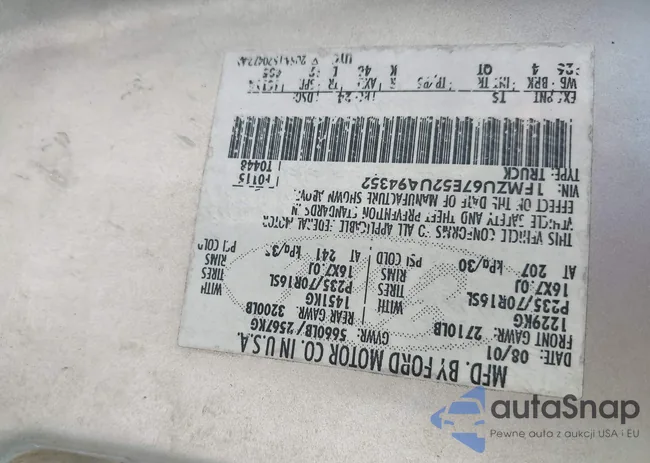 FMZU67E52UA94352: 42755367