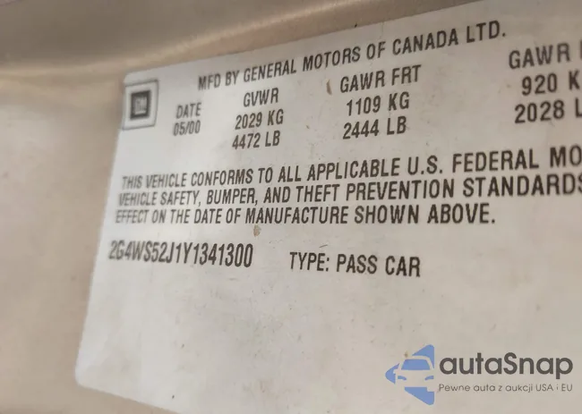 2G4WS52J1Y1341300: 42755595