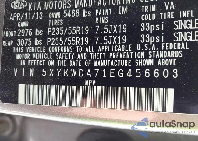 5XYKWDA71EG456603: 42755023