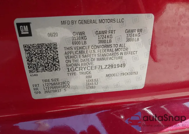 1GCRYCEF7LZ291949: 42756079