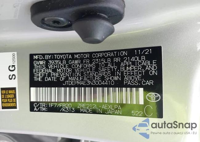 JTDEPMAE3N3004410: 42756253