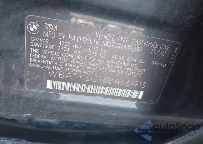 WBAPK5C56BA661913: 42756325