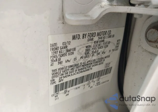 2FMDK3JCXDBA09875: 42755974