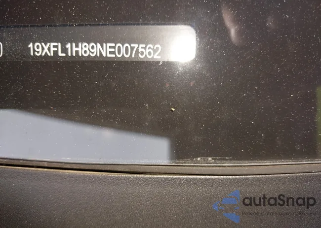 19XFL1H89NE007562: 42757125