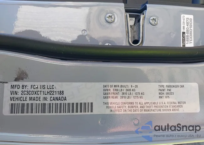 2C3CDXCT1LH221188: 42757152