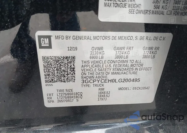 3GCPYCEH0LG200495: 42757478