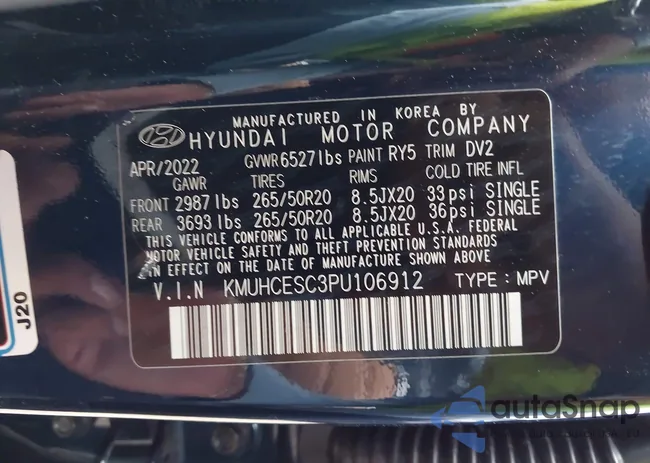 KMUHCESC3PU106912: 42757523