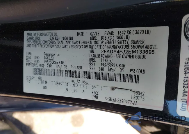 3FADP4FJ2EM133695: 42757565