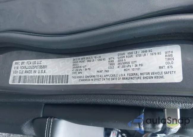 1C4RJJDG5P8705891: 42757590