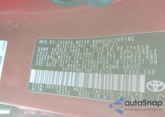 5YFEPMAE7MP259745: 42757623