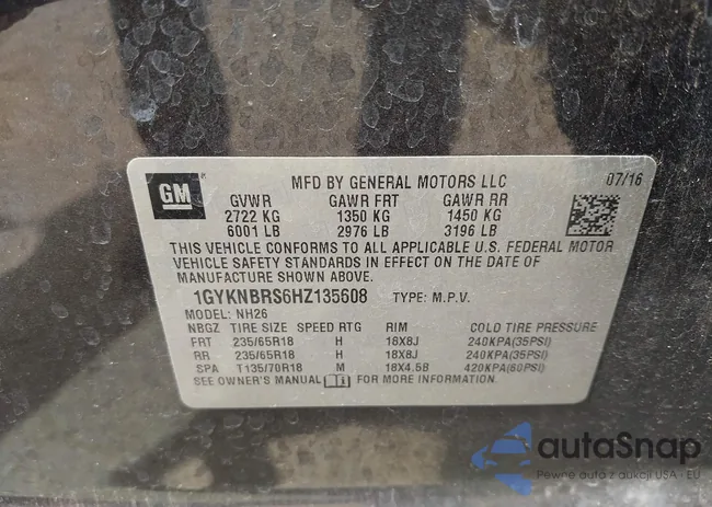 1GYKNBRS6HZ135608: 42757656