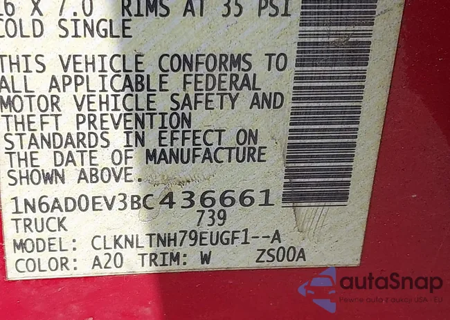 1N6AD0EV3BC436661: 42756745