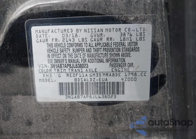 3N1AB7AP8JL638023: 42756858