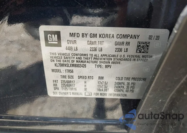 KL79MNSLXMB002426: 42758378