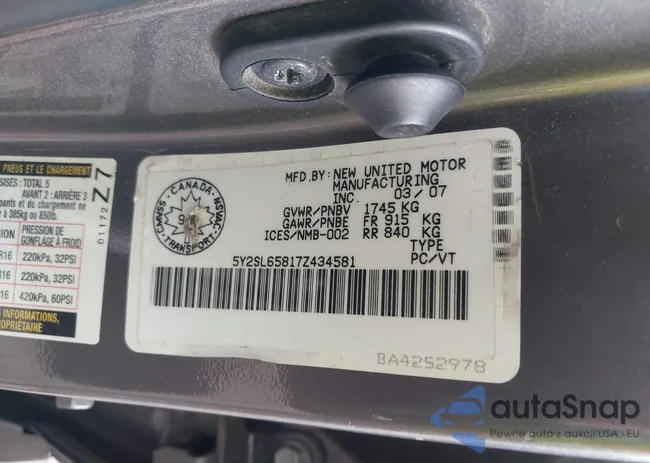 5Y2SL65817Z434581: 42758385