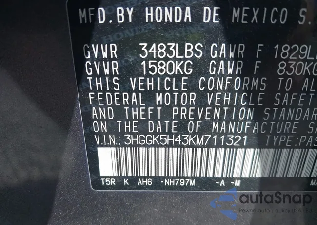 3HGGK5H43KM711321: 42758386