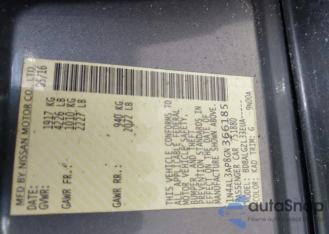 1N4AL3AP8GN366185: 42758467