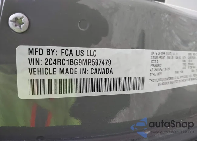 2C4RC1BG9MR597479: 42758509