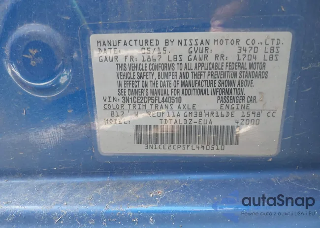 3N1CE2CP5FL440510: 42757732