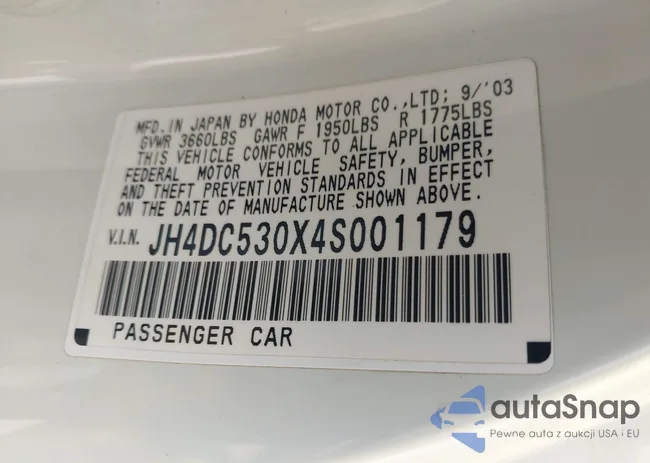 JH4DC530X4S001179: 42757763