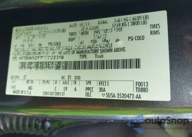 1FTEW1CF7FFC25919: 42757853