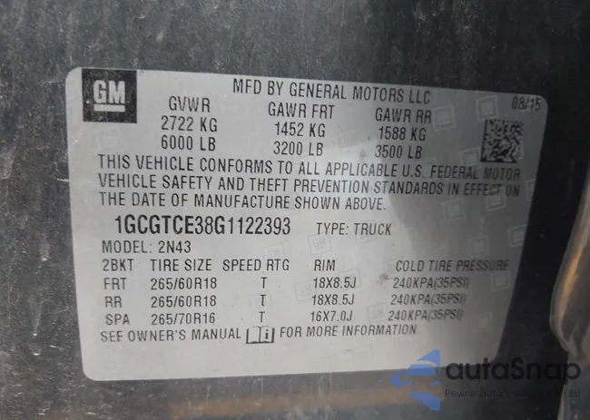 1GCGTCE38G1122393: 42757871