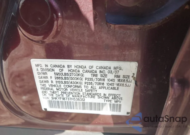 2HKYF18737H538312: 42757910