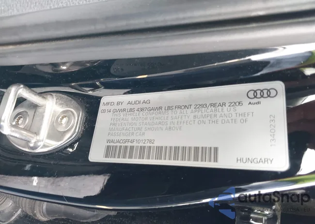 WAUACGFF4F1012782: 42758033