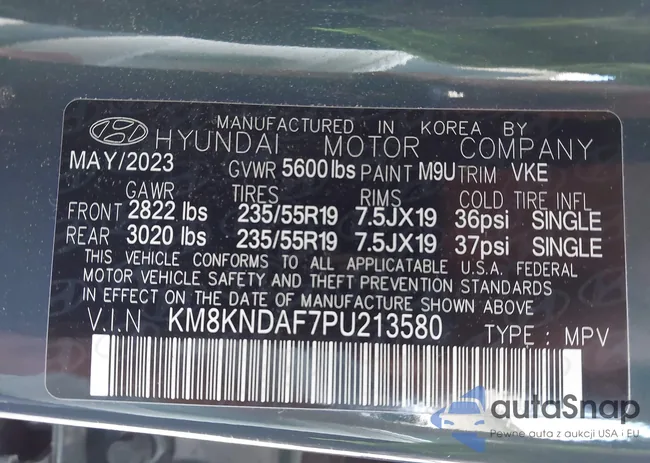 KM8KNDAF7PU213580: 42759164