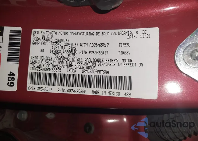 3TMCZ5AN0NM466395: 42759320