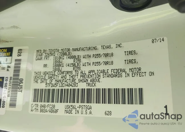 5TFDW5F12EX404283: 42759432