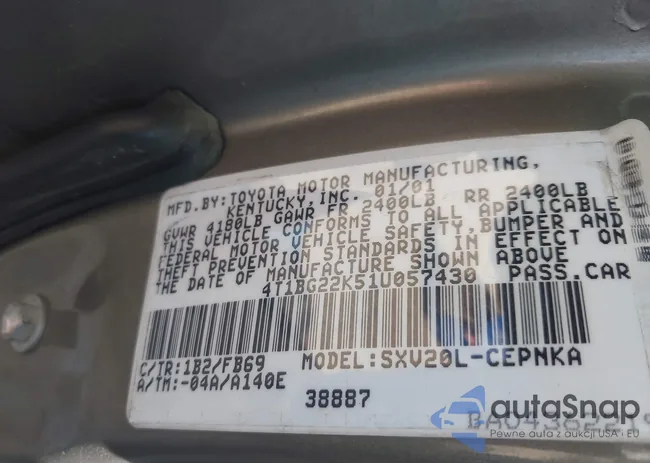 4T1BG22K51U057430: 42759515