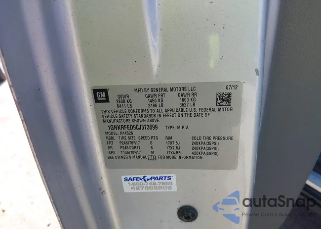 1GNKRFED9CJ373699: 42758864