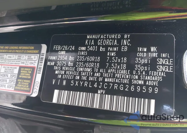 5XYRL4JC7RG269599: 42759046