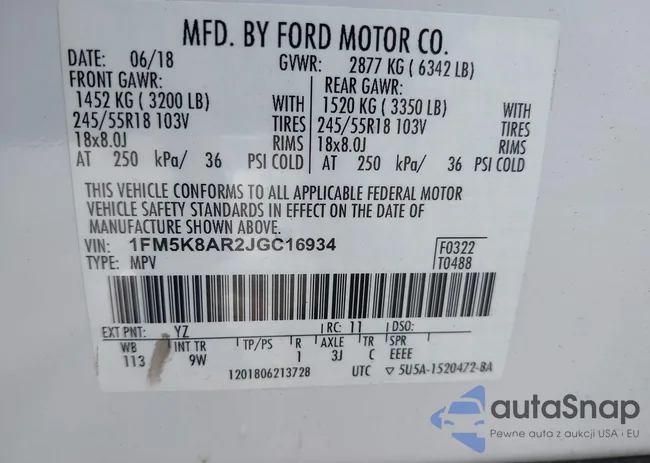 1FM5K8AR2JGC16934: 42760173