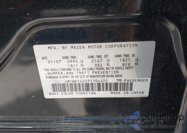 JM1BK143371704355: 42760291