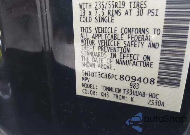 5N1BT3CB6PC809408: 42760432