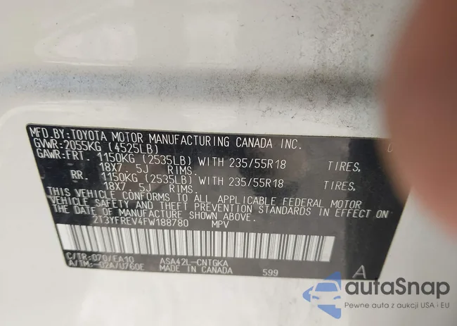 2T3YFREV4FW188780: 42759762