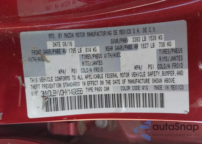 3MYDLBYV0HY149855: 42759892