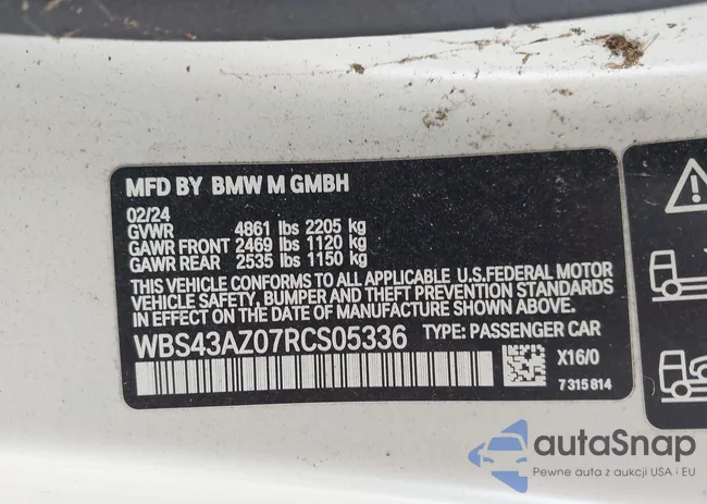 WBS43AZ07RCS05336: 42761305