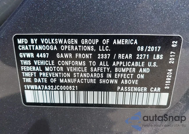 1VWBA7A32JC000621: 42761308