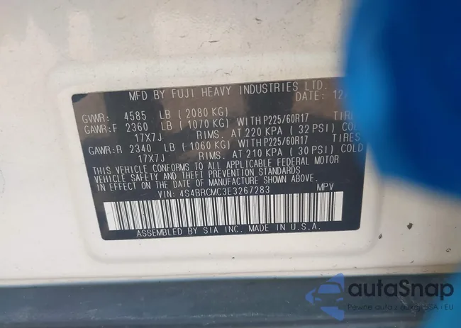 4S4BRCMC3E3267283: 42761398