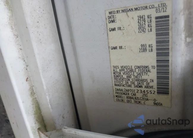 1N4AL2AP7CC234552: 42761558