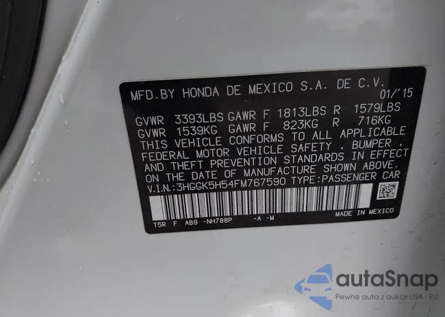 3HGGK5H54FM767590: 42760699