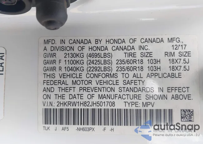 2HKRW1H82JH501708: 42760776