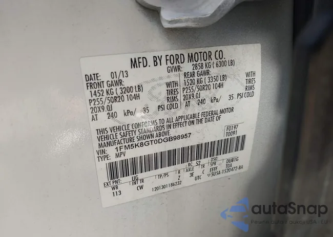 1FM5K8GT0DGB98957: 42760882