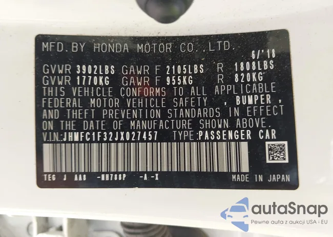 JHMFC1F32JX027457: 42760979