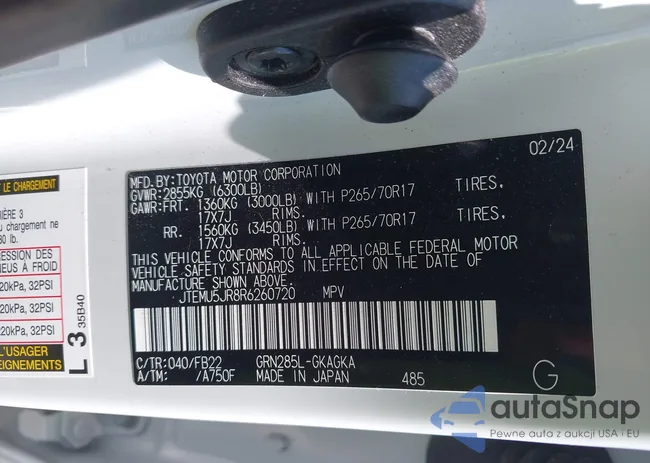 JTEMU5JR8R6260720: 42761007