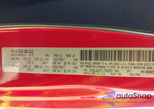 1C4BJWDG7FL754357: 42762183