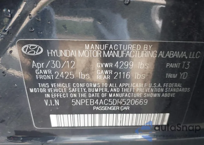 5NPEB4AC5DH520669: 42761869